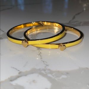 Yellow Kate Spade Bangles